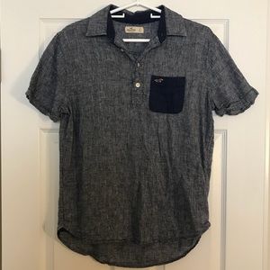 Hollister Men’s polo shirt sz S with pocket